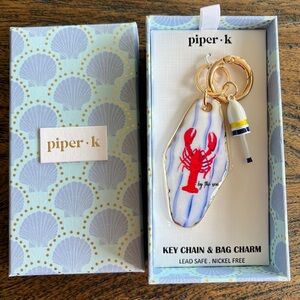 Piper K Lobster Keychain